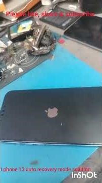 I phone13 Auto recovery mode solution.