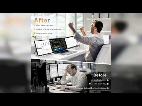 Review: Triple Screen Laptop Monitor Extender - 2.5K QHD IPS Triple Portable Monitor for Lapto...