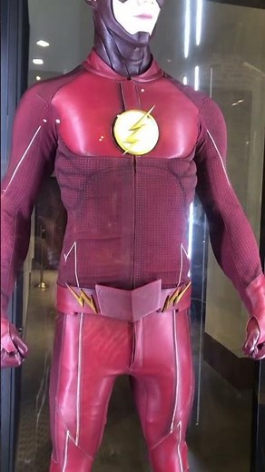 The FLASH authentic costume at Warner Bros Studios