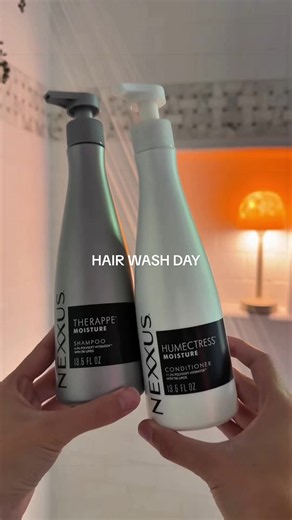 hair wash day just got a lot smoother ✨ with two simple products @Nexxus Hair Care #NexxusPartner #hairwashday #haircareroutine #hairwash