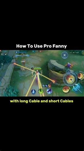 How To Use Pro Fanny With Long Cable and short Cables Tutorial Mobile Legends #mlfanny #mlbbfanny