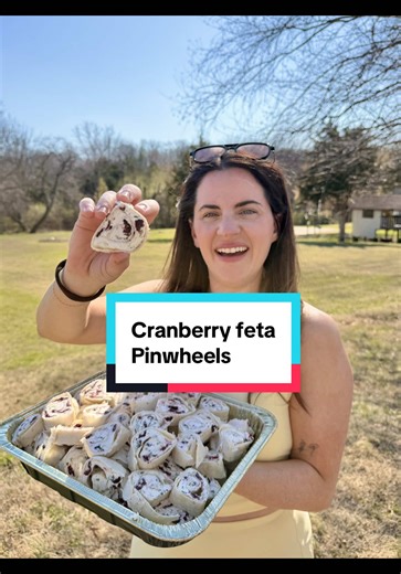 Cranberry Feta Pinwheel Easter Appetizer