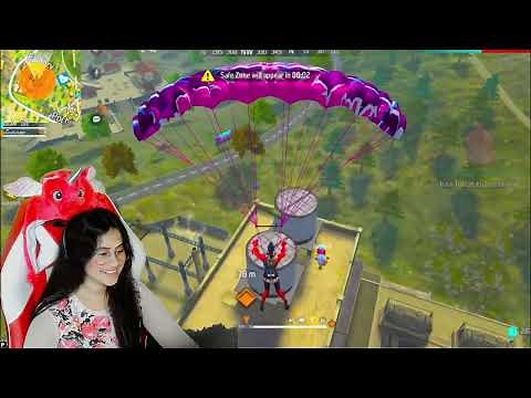 CUTE V BADGE GRIL STREAMER VS KAAL YT ON CS RANKED😱 1 VS 4 👿 GARENA FREE FIRE