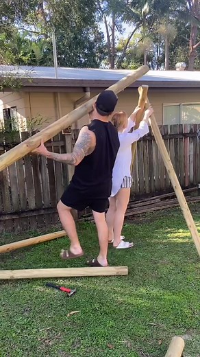 DIY Swing Set Build for Little Sister