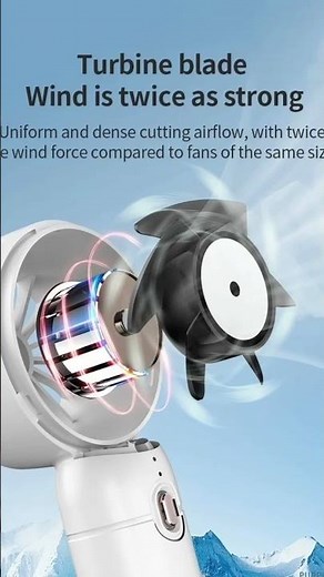 T10 Portable Turbo Mini Fan USB Rechargeable Mini Fan Adjustable Cooling Fan Handheld fan