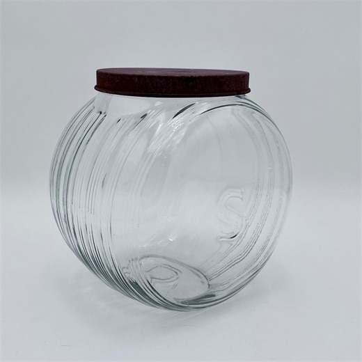 Antique Hoosier "s" Glass Jar With Tin Lid – 1920s Kitchen Canister - Etsy