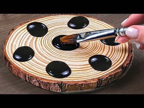Abstract Wood painting | How to Make a Beautiful Painting on Wood