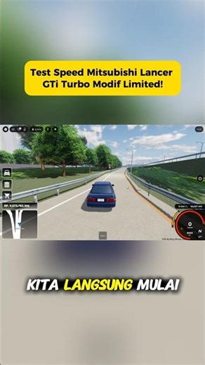 Test Speed Mitsubishi Lancer GTi Modif Limited! - CDID Roblox #cdid #shorts