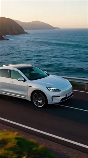 Chasing the sun where the cliff meets the tide. #ElectricVehicle #LuxurySUV #CarCommunity