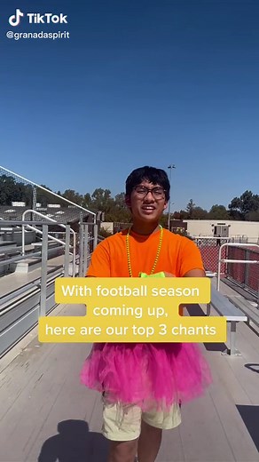 Here’s a guide to our favorite chants! GET HYPED FOR GRANADA’S FIRST GAME! #schoolspirit #chants #football #fridaynightlights