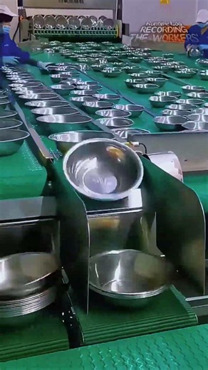보고 있으면 마음이 편안해지는 대규모 스테인리스 볼 자동 세척 및 적재 현장 #worker #process #factoryworkers #efficient #equipment