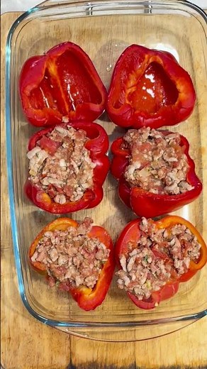 Stuffed peppers from the oven