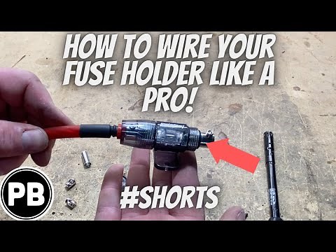 Connect Amp Power Wire To Fuse Holder Like A Pro! #Shorts