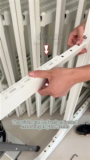 Sliding ceramic tile display rack with inclined surface produced by Foshan Masterxuan Display