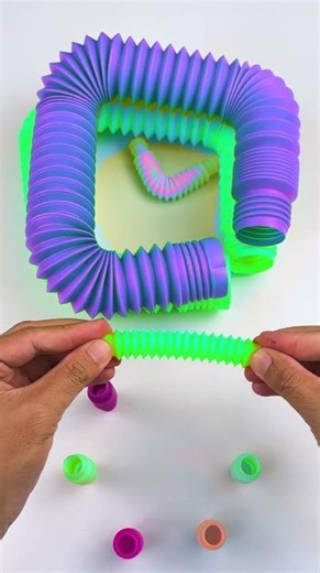 MAKE IT COOL! mini pop tubes ROUNDING with BIG POP TUBE! #shorts 😁