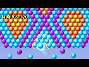 😹Bubble Shooter Level 65-70 Gameplay 🎯 Easy Win Strategy | Android Bubble Shooter Game