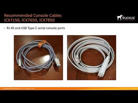 RUCKUS ICX SERIAL CONSOLE CABLES