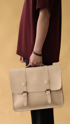 Classic Satchel Styled 3 Ways: Briefcase, Sling, Backpack