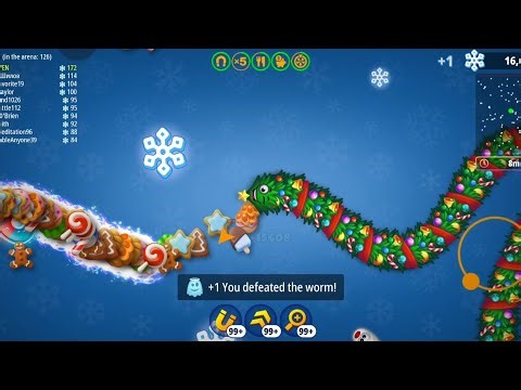 ⭐ New Interface ⭐New Shape Potion 🎊🎁 Christmas Tree Worm Surprise! | Worm Zone🎄🎅
