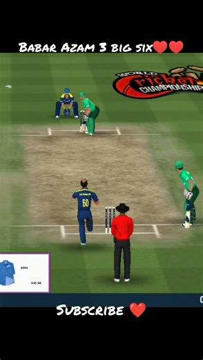 “King Babar Unleashes 3 Massive Sixes!”#wcc2 #cricket #babarazam #gaming #cricketlover
