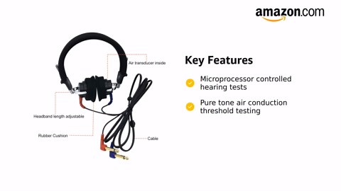 Anico for TDH39 and DD45 Audiometer Earphone Air Transducers Headsets Noise Reducing (Black)
