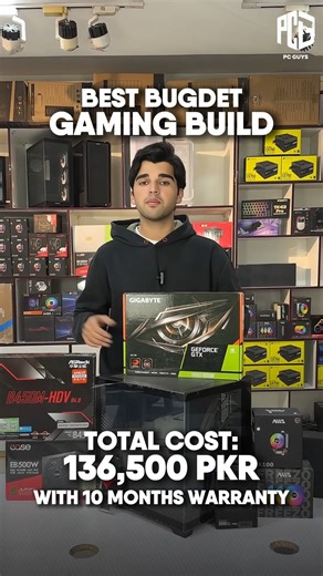 PC GUYS PK | GAMING STORE | GAMING PC on Instagram: "BEST BUDGET GAMING PC | Pakistan 2025 --------------------------------- 💸 PC Price: Rs. 136,500(Subject to market fluctuation) ⚙️ Build Specifications: Processor: Ryzen 5 3600 CPU Cooler:AMS 100 Motherboard: ASROCK 450M-HDV RAM: 16GB DDR4 Storage: 256GB NVME + 1TB HDD Graphics Card: GTX 1660 SUPER Case: EDRAGON LIGHTFURY Power Supply: EASE 500W 80+ BRONZE EFFICENCY ------------------------------- 🏪 Visit Our Outlet 🕒 Timings: 12 PM – 9 PM (