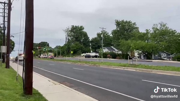 Engine 1 out the door for a street alarm in Company 55’s area earlier this week #hvfd #pgfd #firetruck #firedepartment #fyp