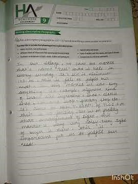 class - 8 bbc compacta grammar module two [ descriptive paragraph ] { page no. - 70 to 88 } # ..