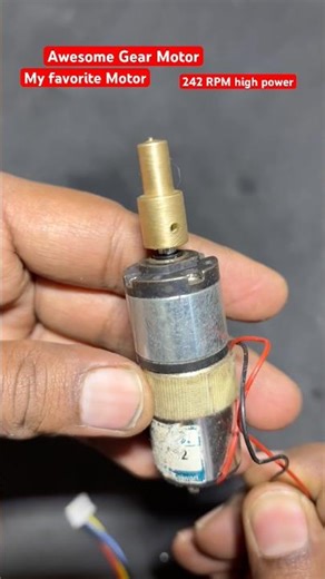 242 RPM Dc Gear Motor Project 😱 High torque gear motor for Rc project #shortvideo #rccar #tractor