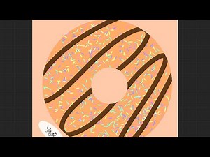 How to draw a donut in procreate.