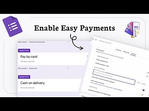 How to Add Payment Option Google Forms (payment setup)