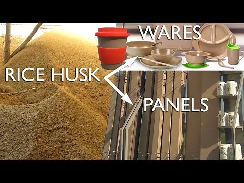 Rice Husk Processing Machines: Kitchenware, Panels, Pellets and Briquettes Production From Rice Husk
