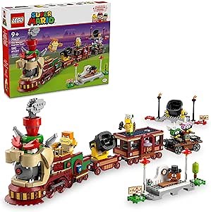 LEGO Super Mario The Bowser Express Train Toy - Building Toys for Boys & Girls, Ages 9+ Years - Pretend Play W/Minifigures - Gift Idea for Kids - 71437
