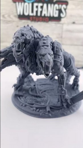 Archvillain Games’KERBEROS is a beast.Printed on the M7 Max with 14K Texture Resin #anycubic #fypage