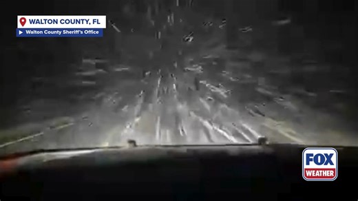 SNOW DAY IN THE PANHANDLE ❄️: It’s a snow day instead of beach day 🏖️ in Walton County, FL. The Walton County Sheriff’s Office is warning residents to be safe on the roads during the snow. | FOX Weather