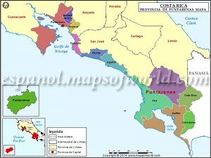Mapa de Costa Rica | Mapa Costa Rica
