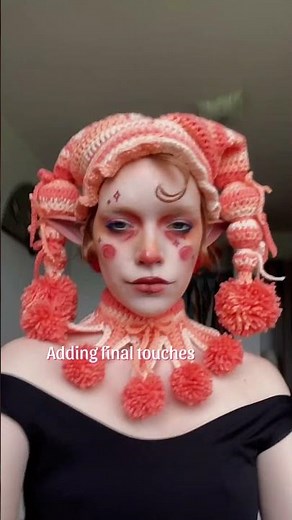 Transform into a crochet jester with me ♡ #crochet #jestercore
