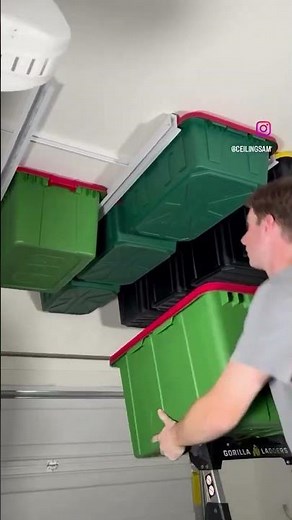 Transform Your Garage with USA-Made Tote Slide Pro Overhead Storage!