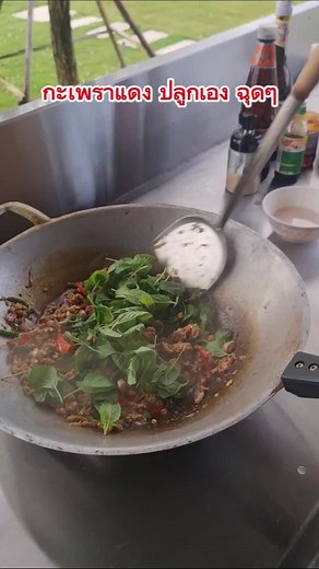 #ผัดกะเพราไม่ใช้น้ํามัน #กะเพราไร้น้ํามัน @MARIO_abc @MARIO_abc @MARIO_abc