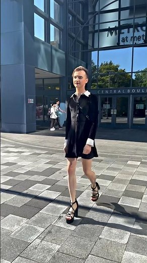 Stepping into Confidence: Crossdresser's First Time in Public Rocking a Dress and Heels