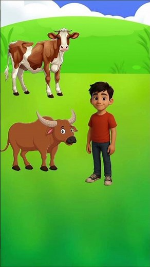 aku mau main sama sapi 😱 #cartoon #animasulucu #kartunjadul