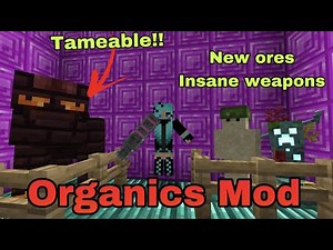 Organics Mod for Minecraft 1.16.5 - New minerals, armor, guns, biomes and mobs!