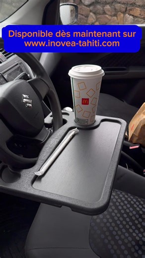 LA TABLETTE DE VOLANT - Stock limité 🔥 Découvrez-la en action dans la vidéo 👇 Installation ultra rapide Double surface (repas / travail) Matériaux robustes et légers Design universel En format compact facile à ranger À utiliser uniquement à l'arrêt pour votre sécurité. ✅Prix promo : 3 900 F (au lieu de 4 500 F) 📦Livraison gratuite à Tahiti 🚢Livraison dans les îles : 2 000 F 📲 Commandez vite par MP ou directement sur notre site 👇 https://inovea-tahiti.com/products/tablette-de-volant | Melle