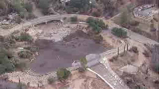 Video: Rain storms in Southern California leave muddy mess in fire damaged areas