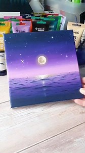 Easy Moonlight Ocean Painting for Absolute Beginners #moonlightpainting #acrylicart #seascapepainting #relaxingart #aestheticpainting #easyacrylic #paintwithme | Jay Lee Paintings