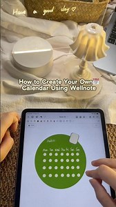📅How to create a calendar using the Wellnote note-taking app#ipad #app #study #calendar #studytips