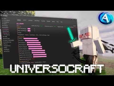 Destroying polar anticheat with best client in universocraft | AUGUSTUS B4.22.5
