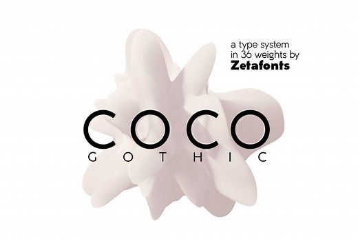 Coco Gothic - 36 fonts, a Sans Serif Font by Zetafonts