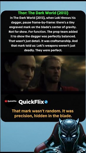 Loki's Dagger Has A Tiny Balance Mark Only Visible In Motion!😶#marvel #avengers #loki #thor