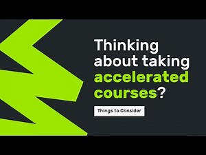 Thinking About Accelerated Courses